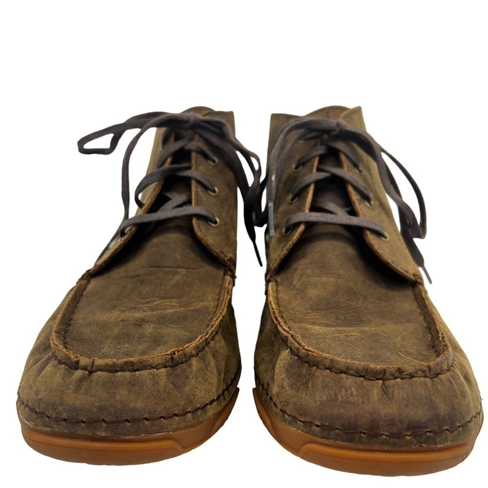 Ariat Holbrook Men’s Brown Leather Laced Up Chukka Boots - Picture 12 of 16